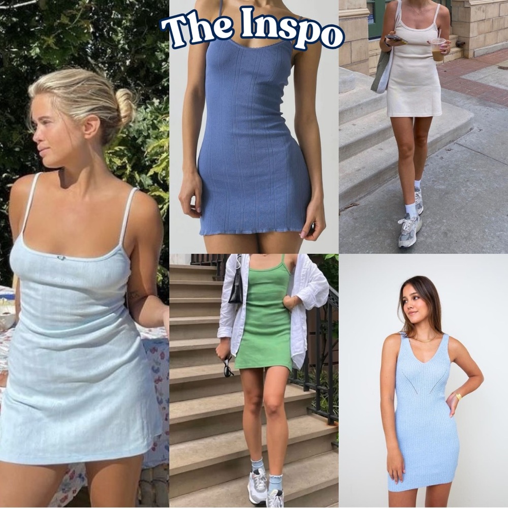 NWOT Zara Blue Mini Dress